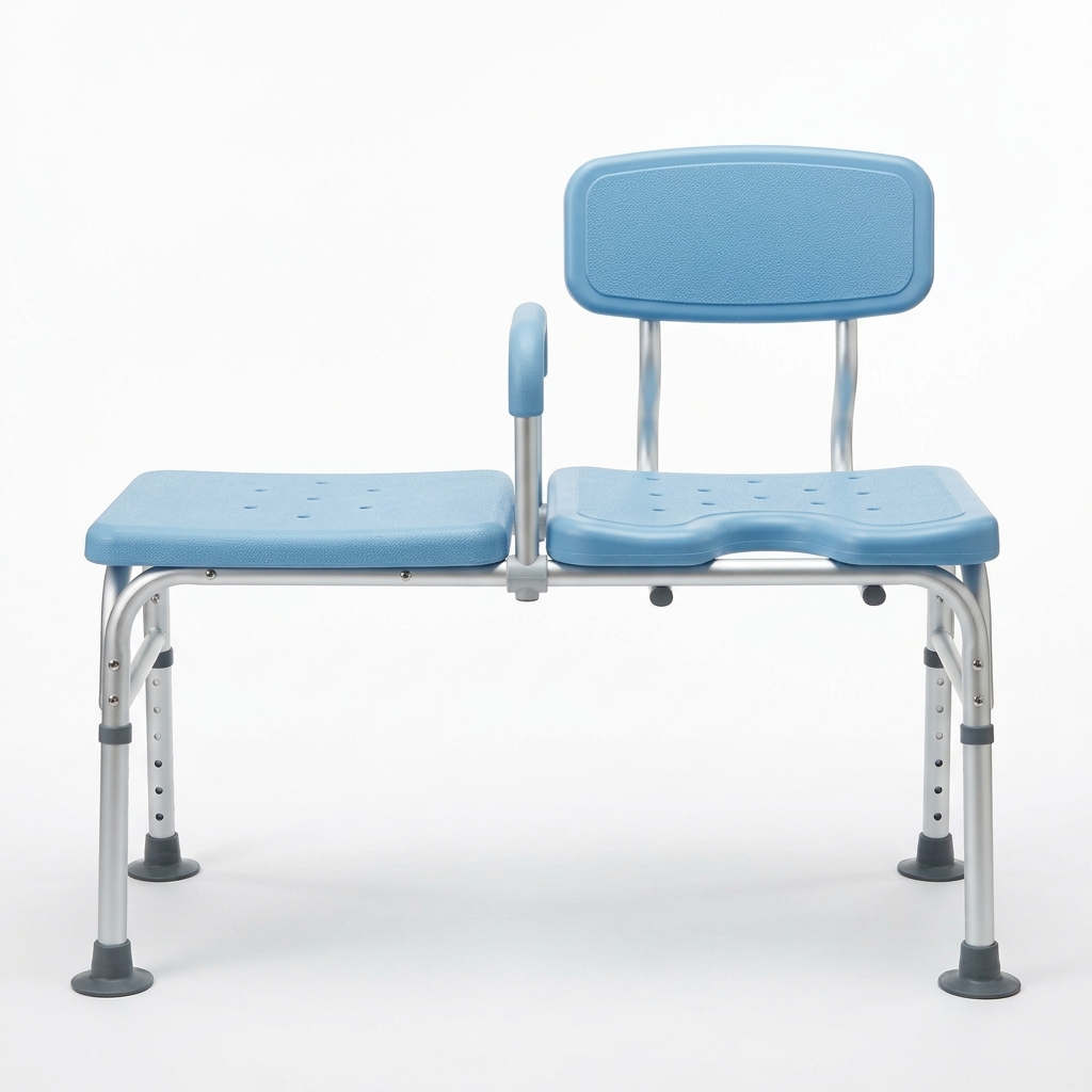 Drive Medical Deluxe Padded Bath Shower Bench with Arms & Back